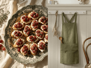 What Is a Cross-Back Apron? + 3 Fall Recipes - Linen Tales 