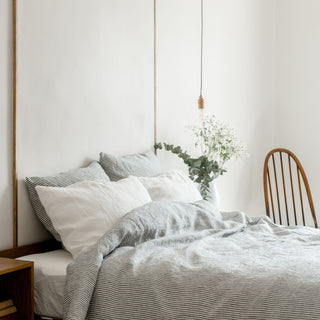 Thin Black Stripes Duvet Cover 1