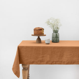 Clay Linen Tablecloth 