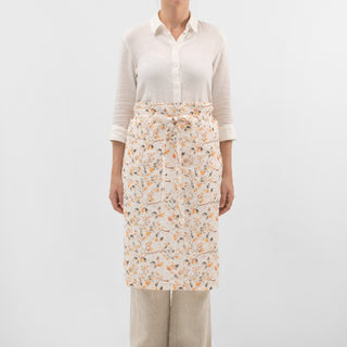 Fall Watercolor Linen Garcon Apron 1