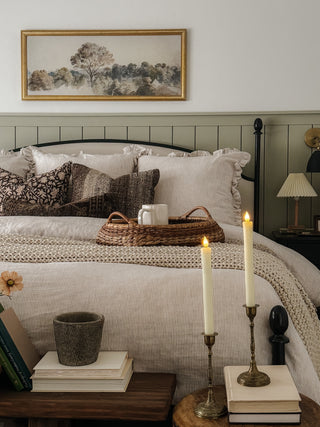 Natural Stripes Linen Bedding 