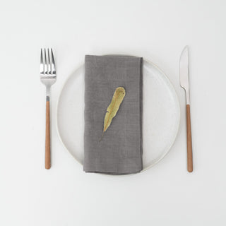 Stone Linen Napkins Set of 2 2