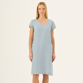 Allure Linen Goldenrod Dress - Linen Tales Global 