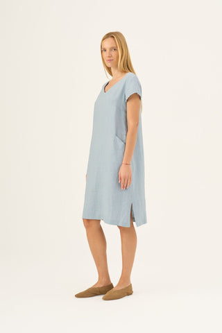 Allure Linen Goldenrod Dress - Linen Tales Global 