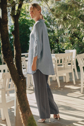 Allure Linen Oregano Shirt - Linen Tales 
