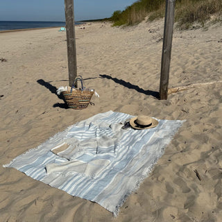 Allure Stripe Linen Blanket - Linen Tales 3