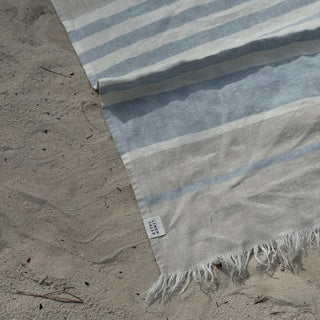 Allure Stripe Linen Blanket - Linen Tales 5