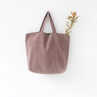 Ashes of Roses Linen Big Bag - Linen Tales 