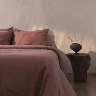 Ashes of Roses Linen Duvet Cover Set - Linen Tales 