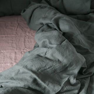 Ashes of Roses Linen Fitted Sheet - Linen Tales 