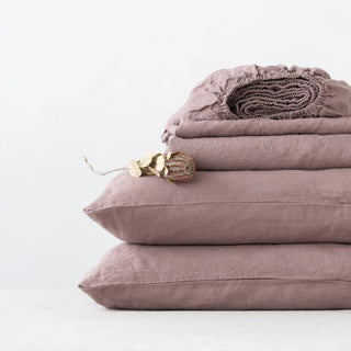Ashes of Roses Linen Sheet Set - Linen Tales 