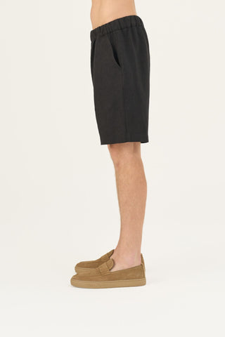 Black Linen Amabilis Shorts - Linen Tales Global 6
