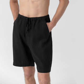 Black Linen Fern Pyjama Set - Linen Tales 4