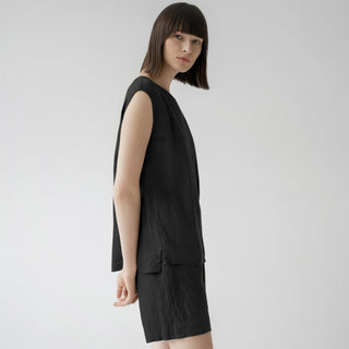 Black Linen Verbena Pyjama Set - Linen Tales 3