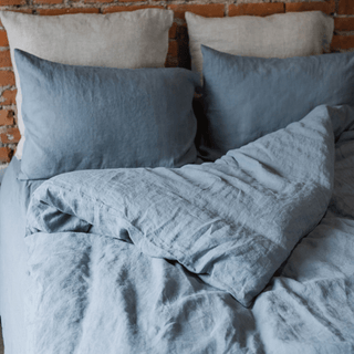 Blue Fog Bedding Bundle - Linen Tales 