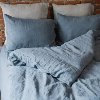 Blue Fog Linen Pillowcase - Linen Tales 2