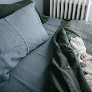 Blue Fog Linen Pillowcase - Linen Tales 3