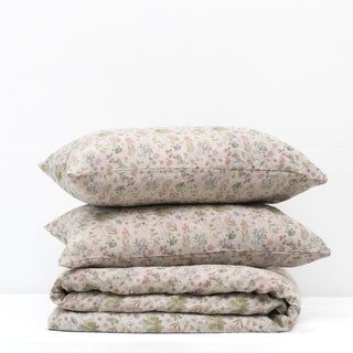 Botany 2 Linen Duvet Cover Set - Linen Tales 