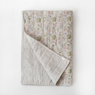 Botany 2 & Melange Linen Quilted Blanket - Linen Tales 