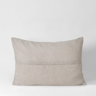 Botany 2 on Light Natural & Melange Linen Quilted Pillow Sham - Linen Tales 3