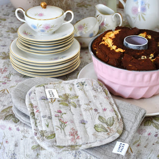 Botany Linen Potholder - Linen Tales 