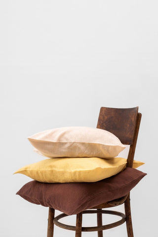 Brazilian Sand Linen Cushion Cover - Linen Tales Global 3