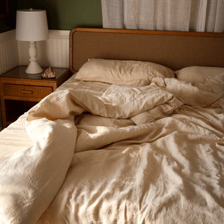 Brazilian Sand Linen Duvet Cover Set - Linen Tales 