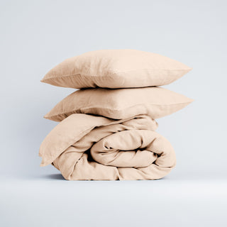 Brazilian Sand Linen Duvet Cover Set - Linen Tales Global 
