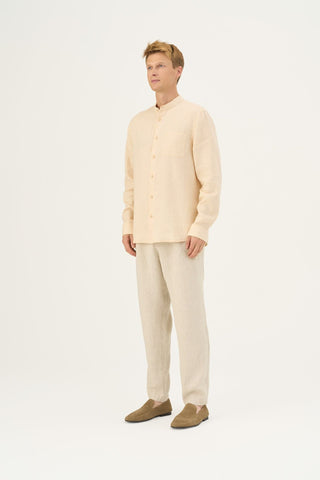 Brazilian Sand Linen Larch Shirt - Linen Tales Global 2