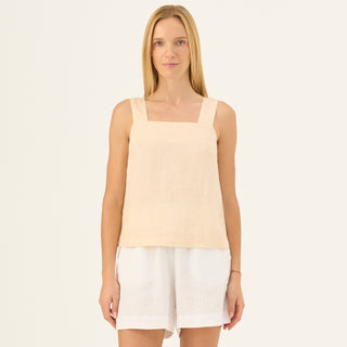 Brazilian Sand Linen Polka Top - Linen Tales Global 1