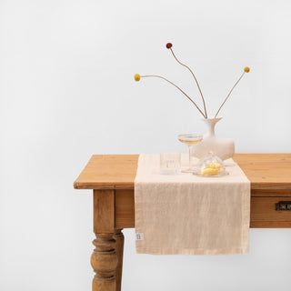 Brazilian Sand Linen Table Runner - Linen Tales Global 3