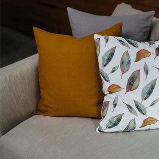 Bronze Linen Cushion Cover - Linen Tales 