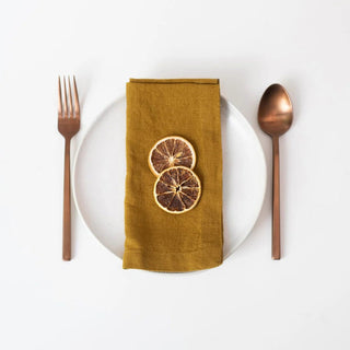 Bronze Linen Napkins Set of 2 - Linen Tales 1