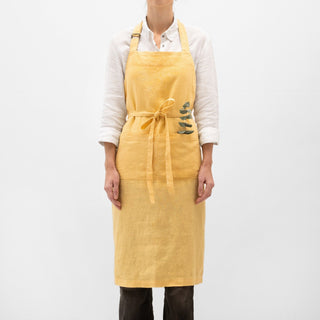 Butter Linen Chef Apron - Linen Tales Global 1