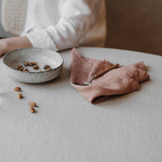 Cafe Creme Lightweight Linen Napkins Set of 2 - Linen Tales 2