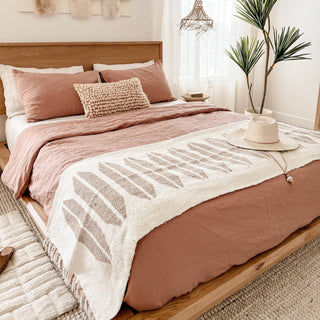 Cafe Creme Linen Duvet Cover Set - Linen Tales 