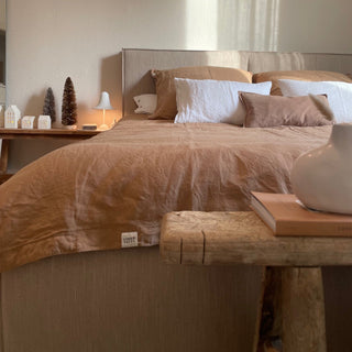 Camel Linen Duvet Cover - Linen Tales 2