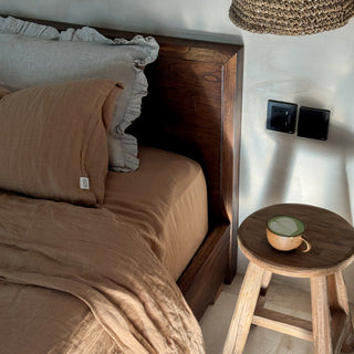 Camel Linen Pillowcase - Linen Tales 