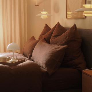 Chocolate Linen Duvet Cover Set - Linen Tales 