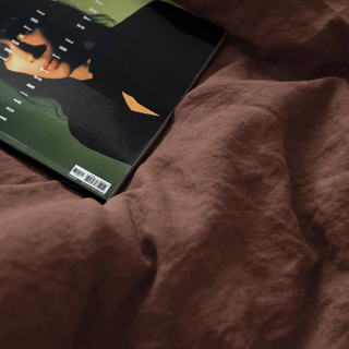 Chocolate Linen Duvet Cover Set - Linen Tales Global 