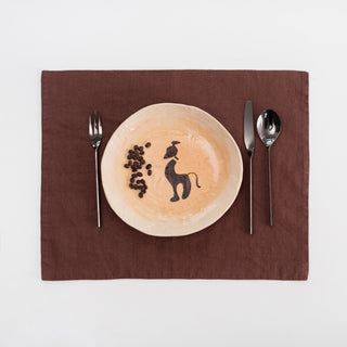 Chocolate Linen Placemat - Linen Tales Global 