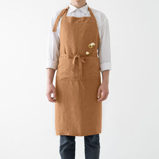 Clay Linen Chef Apron - Linen Tales 