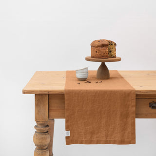 Clay Linen Table Runner - Linen Tales 