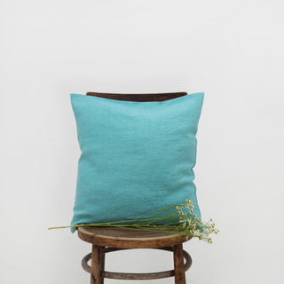 Coastal Blue Linen Cushion Cover - Linen Tales 1