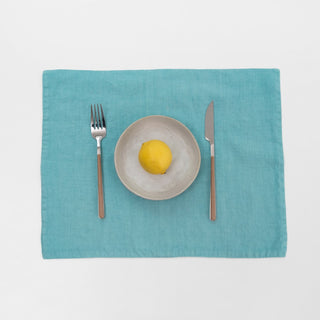 Coastal Blue Linen Placemat - Linen Tales 