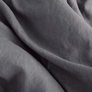Dark Grey Linen Duvet Cover Set - Linen Tales 6