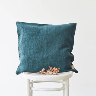 Deep Water Linen Cushion Cover - Linen Tales 
