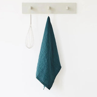 Deep Water Linen Kitchen Towel - Linen Tales 