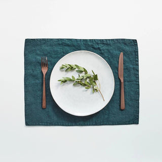Deep Water Linen Placemat - Linen Tales 1