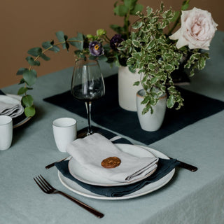 Deep Water Linen Placemat - Linen Tales 3